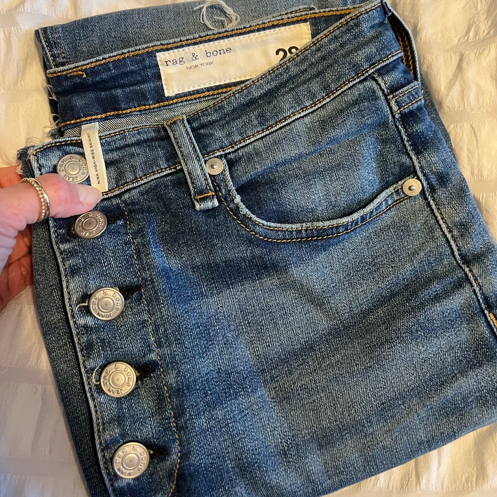 Rag & Bone Nina high-rise skinny 28